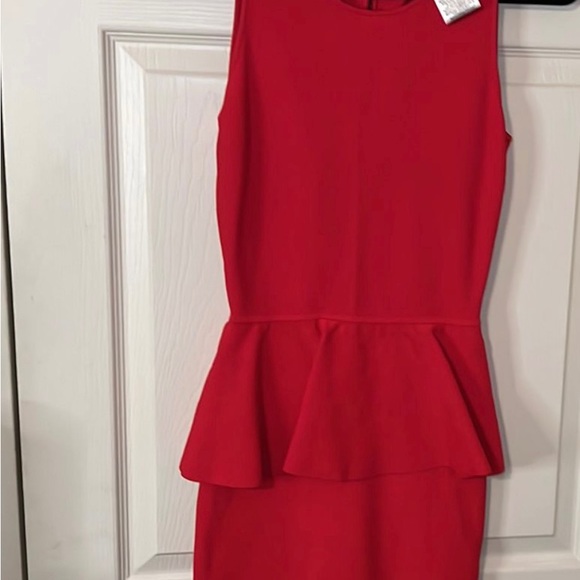 BCBG Red Peplum Bodycon “Francis” Dress - Picture 2 of 4